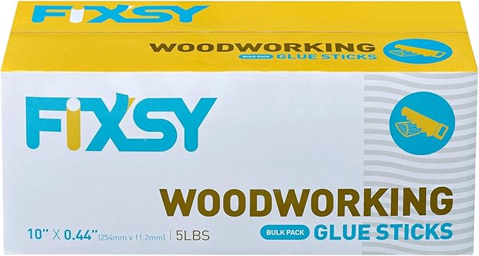 FIXSY Hot Glue Gun Sticks Woodworking, Full Size 10" Long x .44" Diameter 7/16 - Image 7