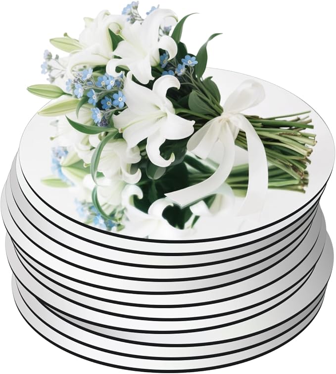 11Pack Round Mirror Centerpieces by Cunnikku