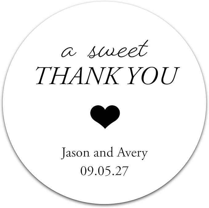 Personalized Wedding Stickers by BunnyBadges