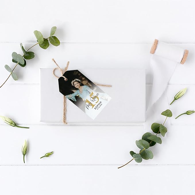 Andaz Press 40-Pack Personalized Quinceañera Favor Tags - Image 3