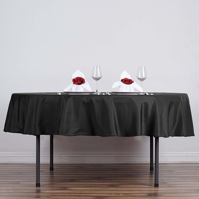 Efavormart Round Tablecloth, 70 Inch Stain & Wrinkle Resistant Washable Table by efavormart