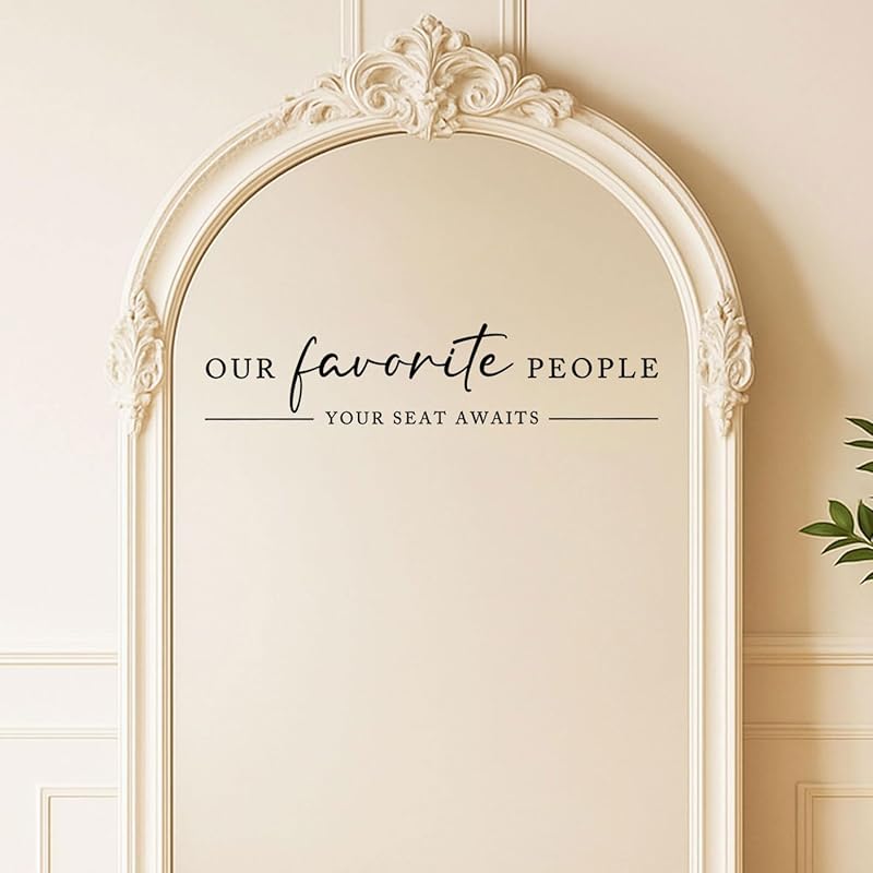 Our Favorite People Vinyl Decal, Find Your Seat Vinyl Decal, Wedding Sign Decal - Image 4