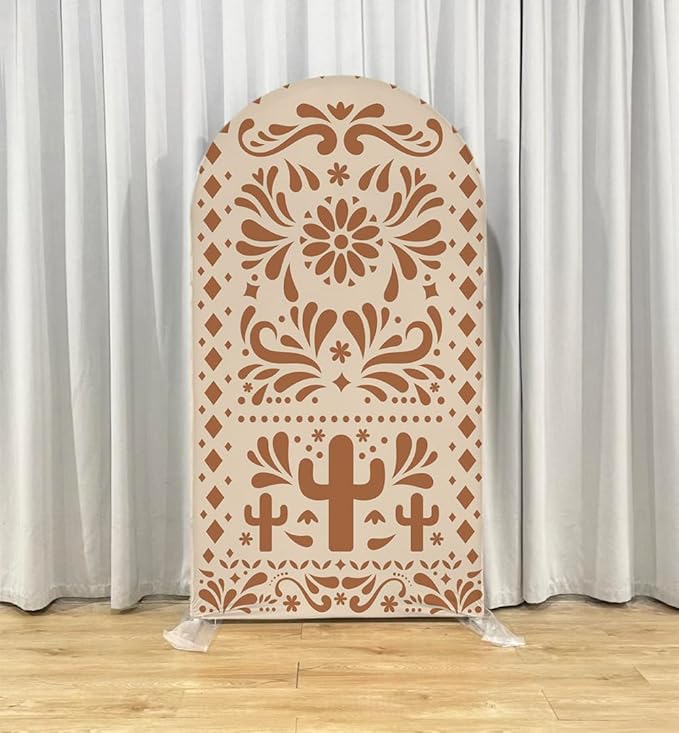 Mexico Theme Arch Stand Covers Fiesta Wedding Party Elastic Fabric Background - Image 2