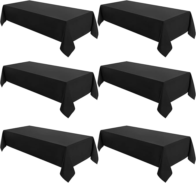 VidaFete Tablecloth 60 * 102inch 6 Pack Rectangle Table Cloth Polyester by VidaFete