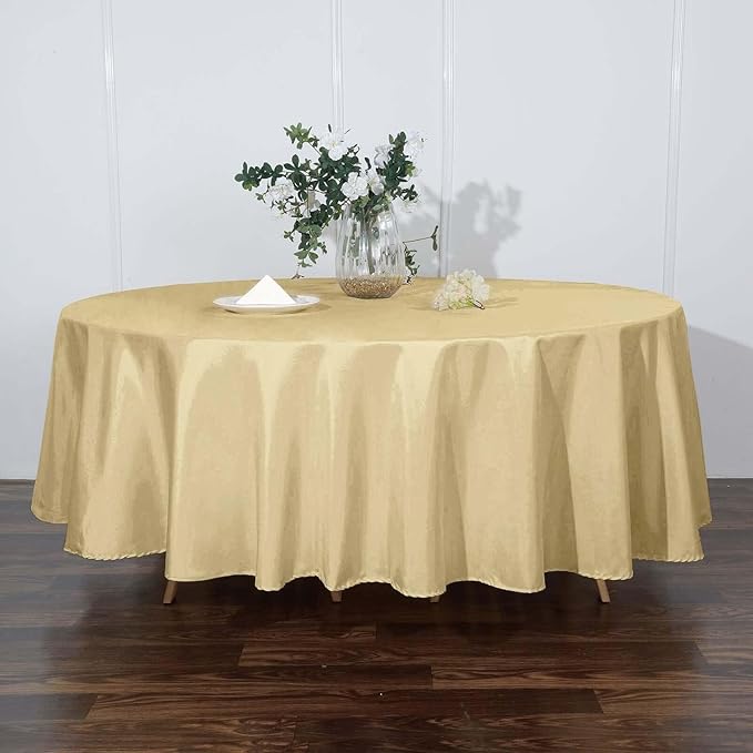 Efavormart Round Tablecloth, 108 Inch Stain & Wrinkle Resistant Washable Table - Image 2