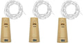 Wine Bottle Lights with Cork, Battery Operated 20 LED Cork Shape Silver Wire by LoveNite