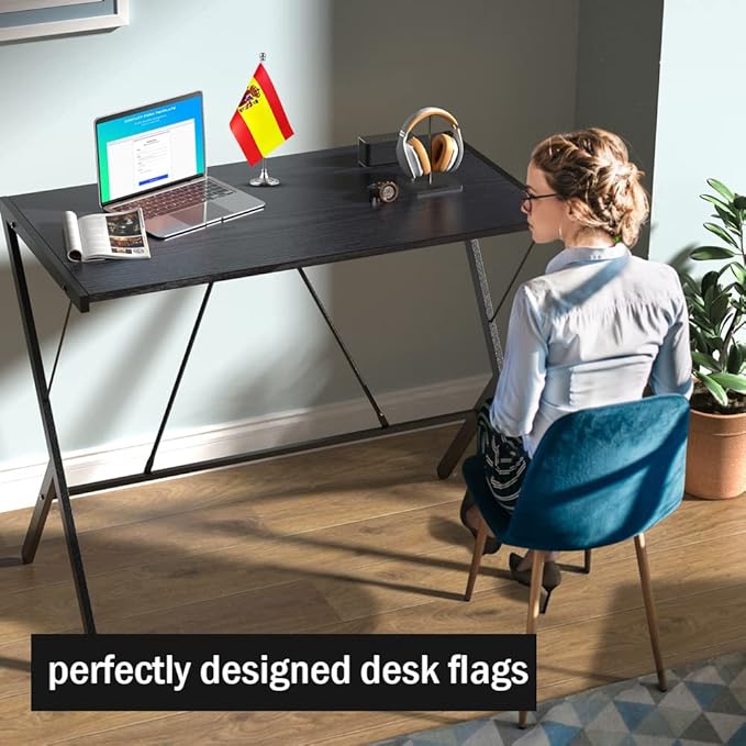 Spain Flag Spanish Flags, Small Mini Spanish Desk Flag, Used - Image 3