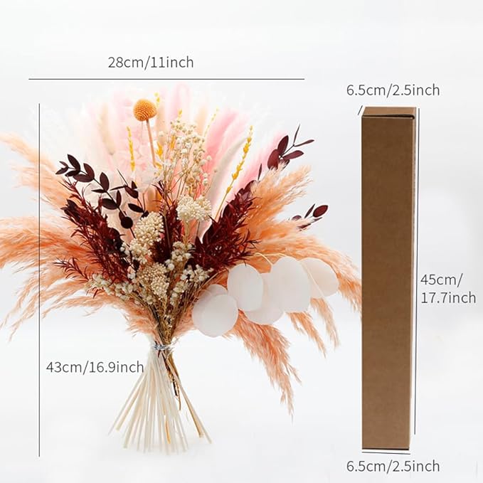Pink Dried Flowers Bouquet - Image 5