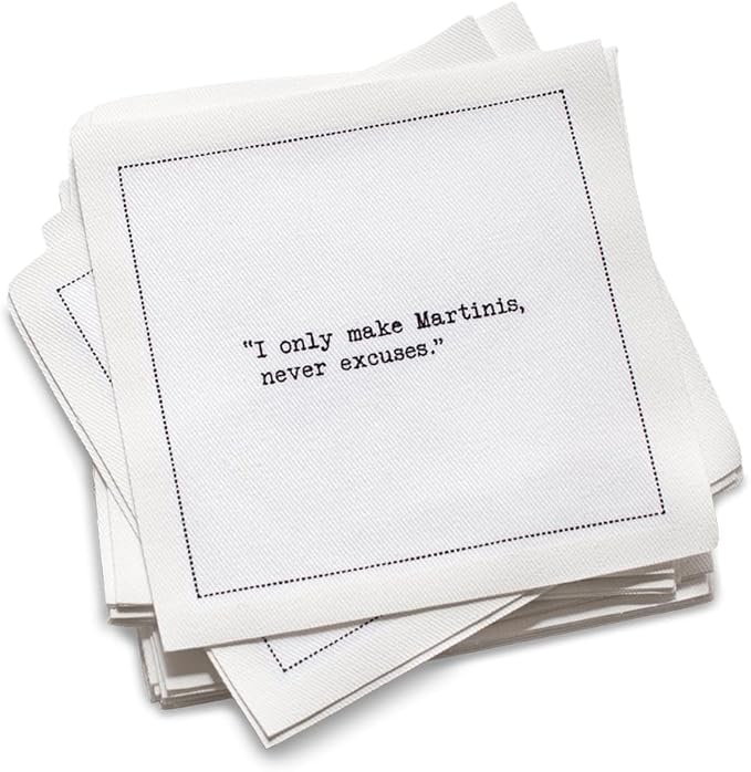Five Star Napkins Quotes, Beverage Napkins, Bar Napkins, Cloth Napkins by FiveStarNapkins