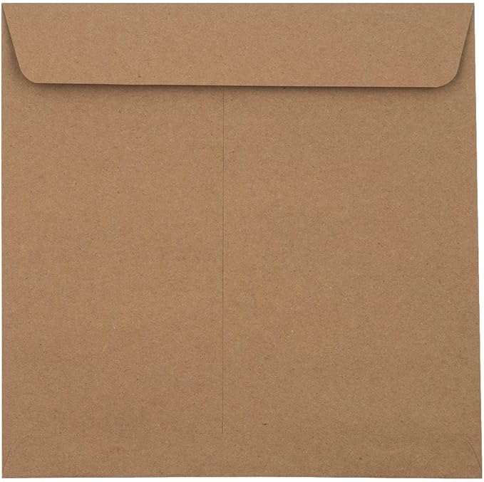 LUXPaper Square Invitation Envelopes | Peel & Press | 8" x 8" | Grocery Bag - Image 2