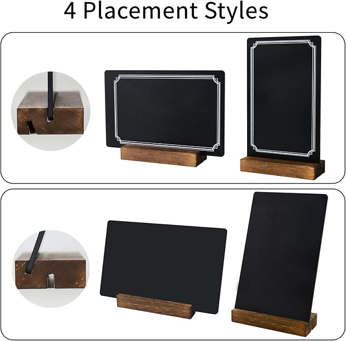 6 Pack Small Chalkboard Signs - Image 5