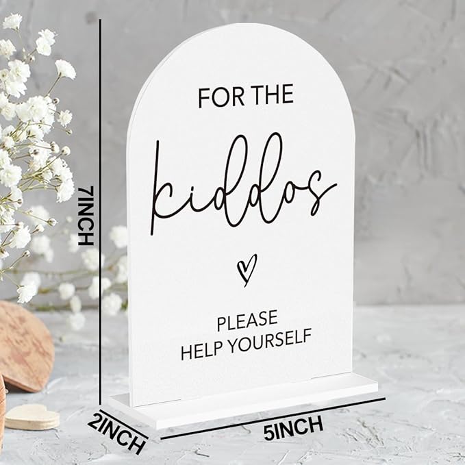 For The Kiddos Wedding Sign Please Help Yourself Sign - Image 2