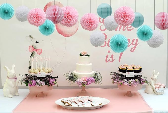 Teal Party Supplies for Bridal Baby Shower First Birthday Party Wedding - Image 6