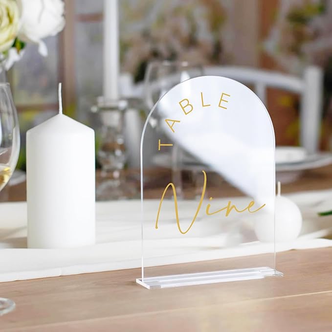 JINMURY Acrylic Arch Table Numbers - Image 2