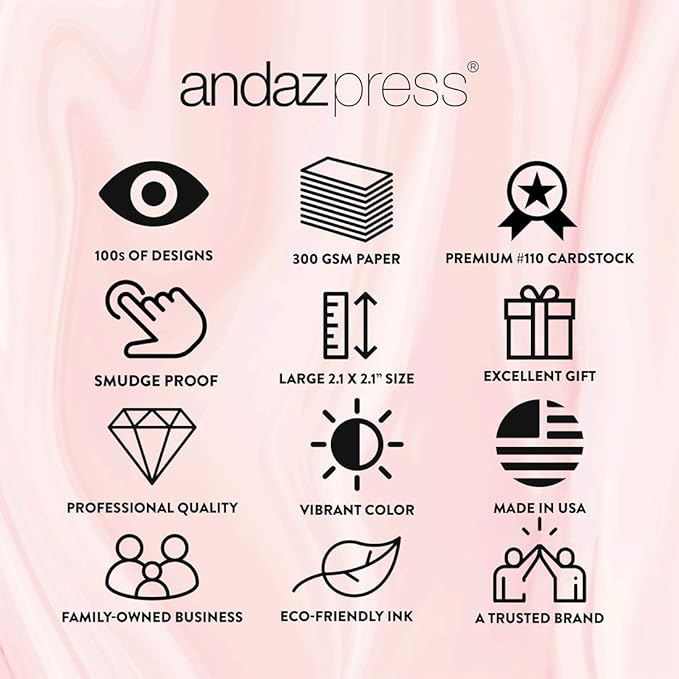 Andaz Press Fully Personalized Collection, Fancy Frame Square Gift Tags - Image 7