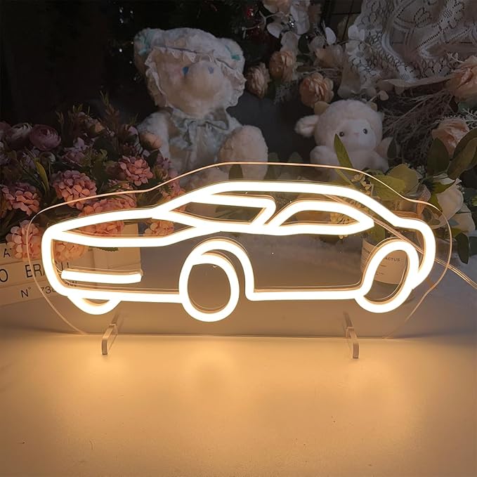 Sports Car Table Number Neon Sign Desk Lamp Night Light Wedding Letter LED Neon by ZPLNOSIN