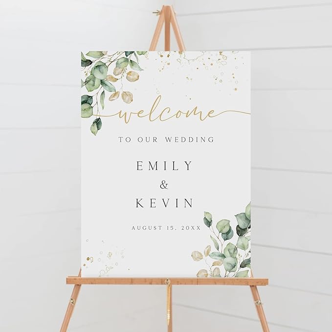 Welcome Wedding Sign Personalized, Pole Mount - Image 2