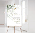 Personalized Wedding Welcome Sign, Pole Mount by CENOVACY
