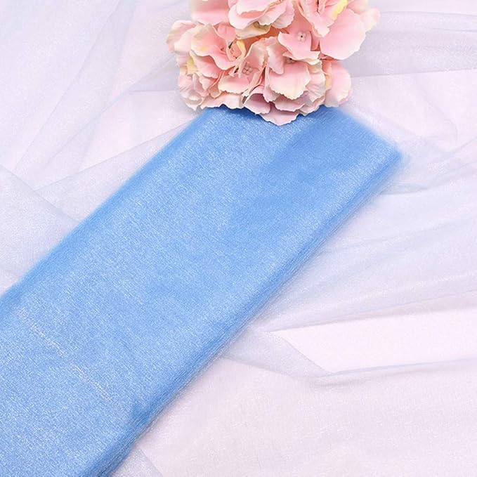 Crystal Organza Tulle Sheer Fabric Backdrop Curtains - Image 2