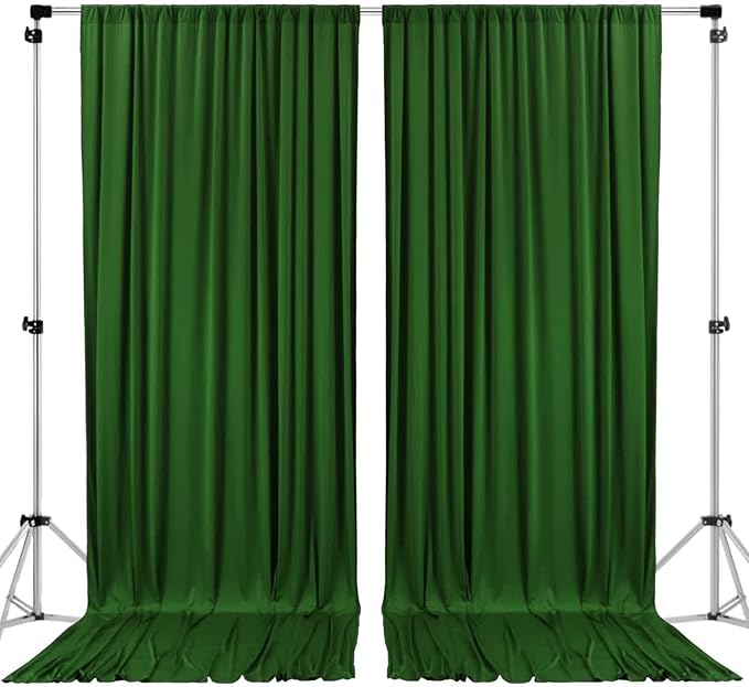 AK TRADING CO. 10 feet x 10 feet Valley Green Polyester Backdrop Drapes by Fabrics%7CEventDecor%7CCrafts%7CUpholsteryFoam