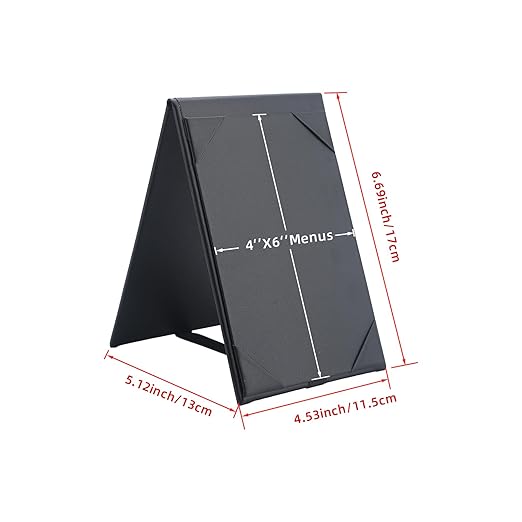 Menu Covers - Set of 10 Double-Sided Table Tent Cards - Image 2