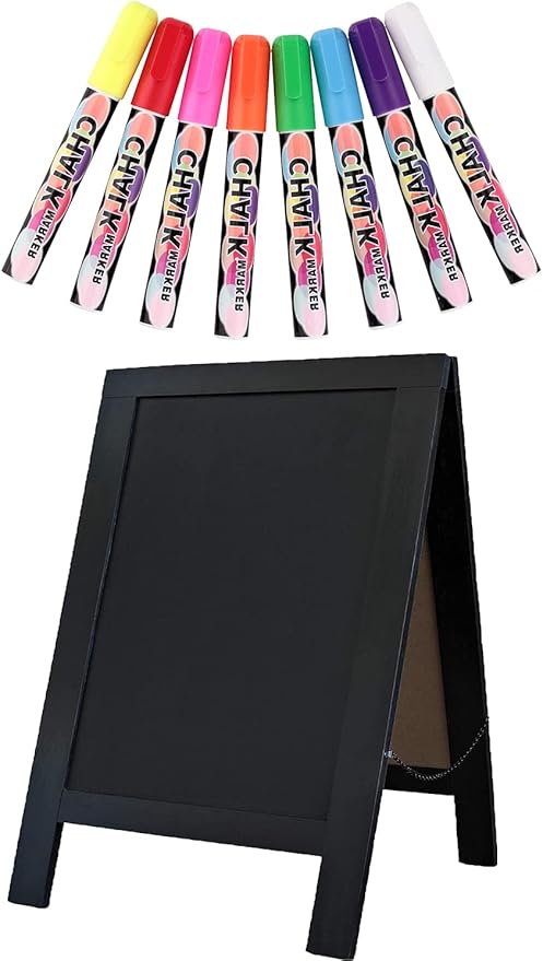 Rustic Whitewash Double Sided Chalkboard by YZLIANGYUAN