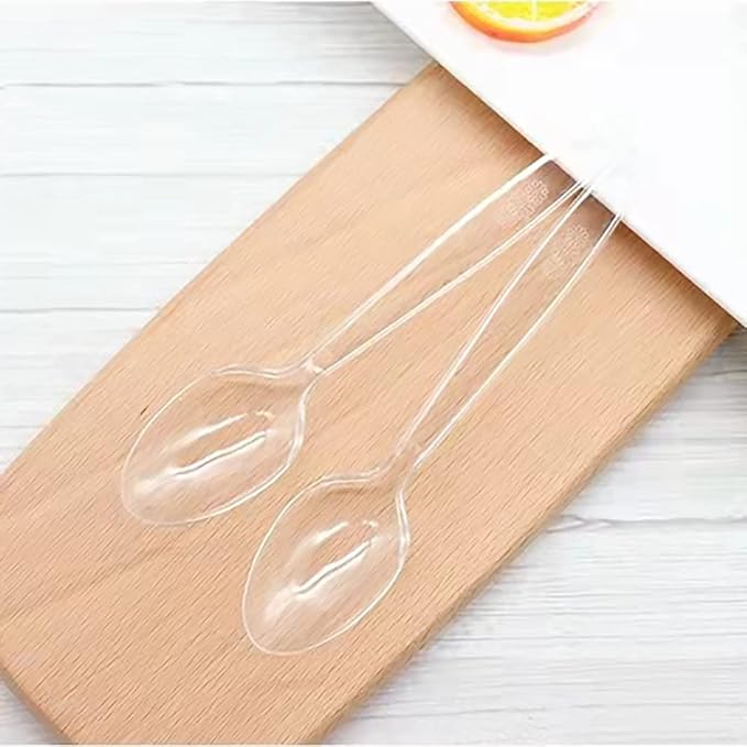 200 Count Plastic Silverware, Heavy Weight Plastic Forks Spoons Disposable - Image 5