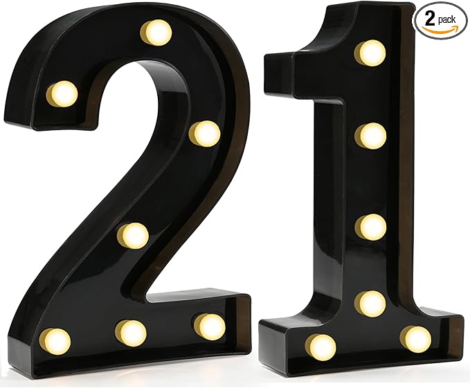 Pooqla 21st Birthday Decorations by Pooqla
