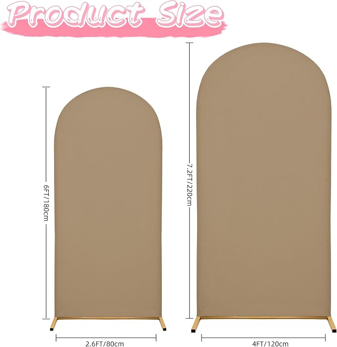 7.2FT Wedding Arch Covers Arch Backdrop Cover Arch Stand Covers Set Arch Cover - Image 5