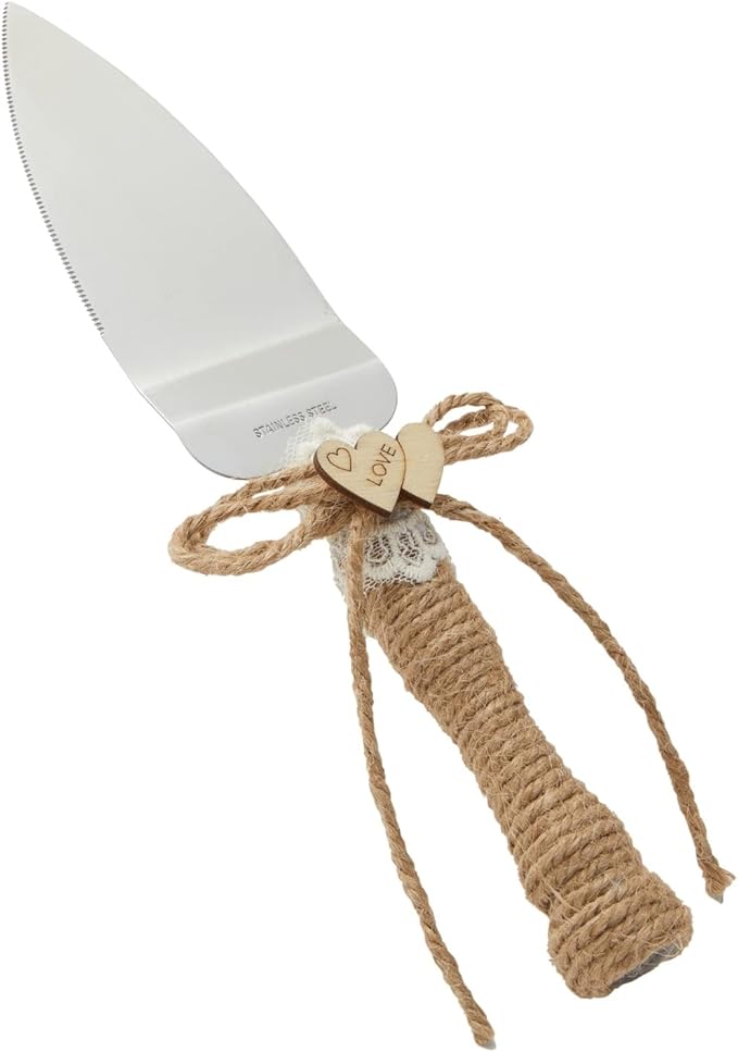 Juvale Wedding Decor Rustic Cake Knife & Server Set - Image 7