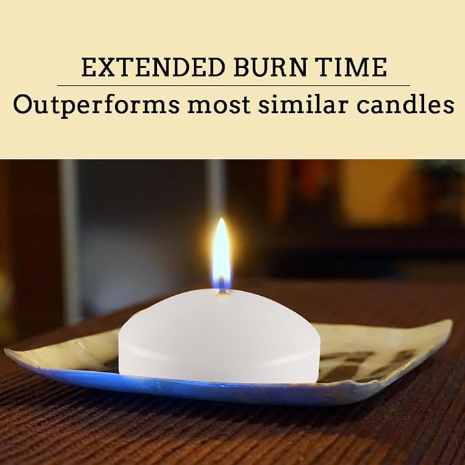 10 Hour Floating Candles, for Cylinder Vases, Centerpieces at Wedding - Image 9