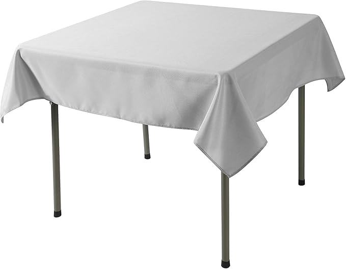 Cupuamon Square Tablecloth 52x52 inch Washable Polyester Fabric Table Cloth - Image 2