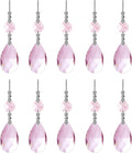 10pcs Crystal Prisms Chandelier Pink Ornament Pendants Rainbow Maker 38mm Drop by LONGSHENG-SINCE2001-