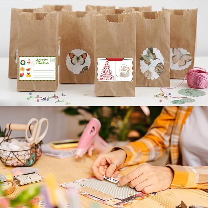 100-1000pcs Custom Stickers Merry Christmas Stickers Personalized Labels - Image 2