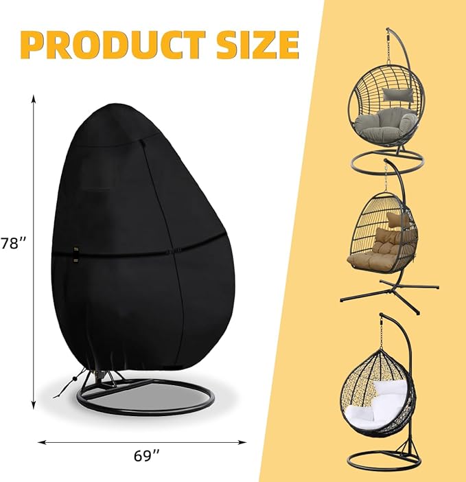 Outdoor Egg Chair Cover Waterproof - Image 2