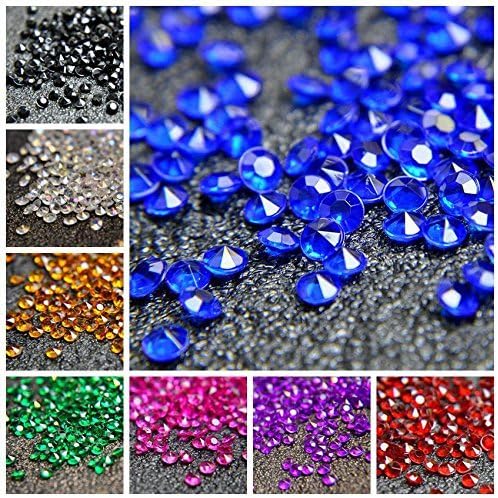 1000pcs Platic Acrylic Gems Fake Acrylic Diamonds Vase Filler Beads Faux - Image 2