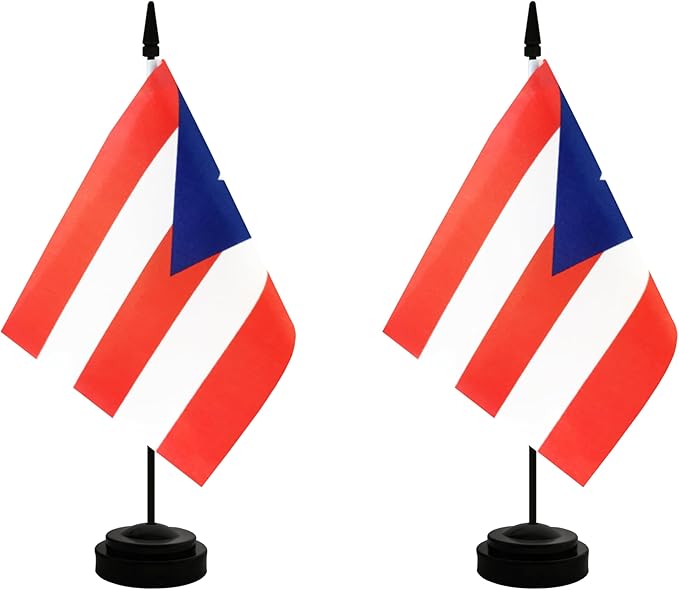 2 Pack Puerto Rico Desk Flag, International Country Flag by Unknown