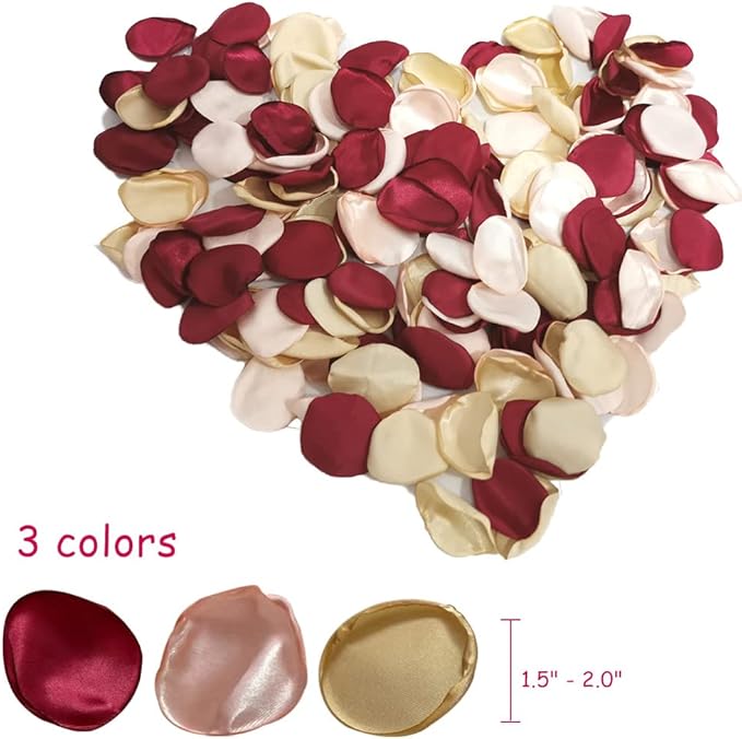 Silk Rose Petals 200PCS Flower Girl Petals Flower Petals - Image 7