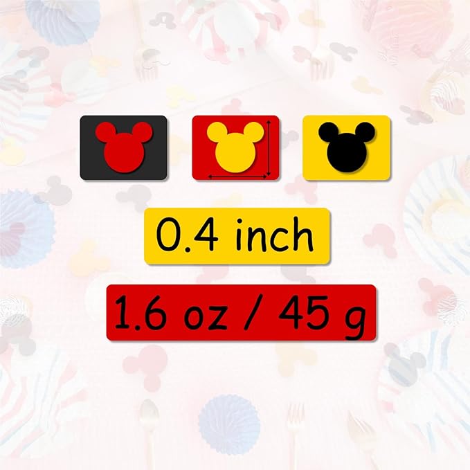 Mini Mouse Confetti Party Decorations – Red, Baby Shower, Theme Events – Shiny - Image 2