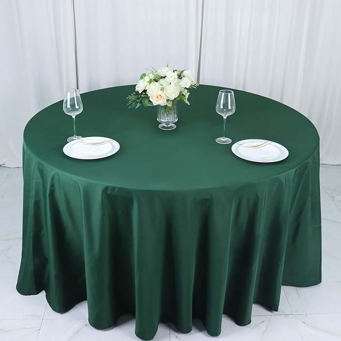 Efavormart Round Tablecloth, 132 Inch Stain & Wrinkle Resistant Washable Table - Image 3