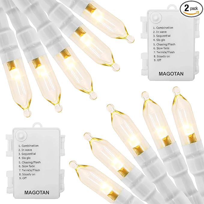 Battery Operated Christmas Lights - 16ft 50 LED String Lights by MAGOTANChristmasLights