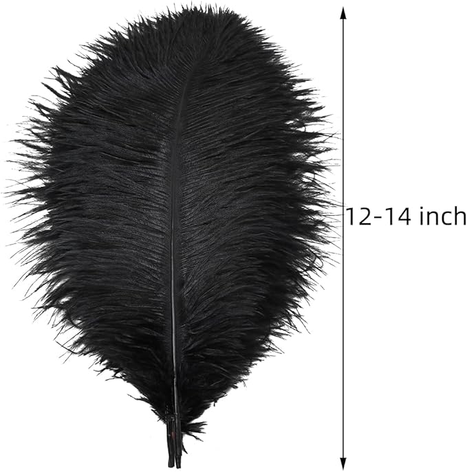 Ballinger Black Large Ostrich Feathers - Image 3