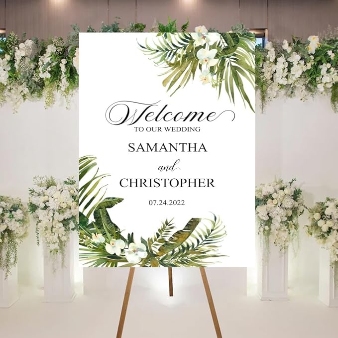 Welcome To Our Wedding Sign, Personalized Wedding Welcome Sign, Wedding - Image 2
