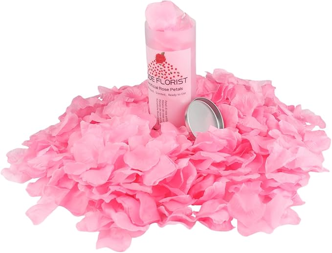 CODE FLORIST 1500 PCS Pink Silk Rose Petals - Image 3
