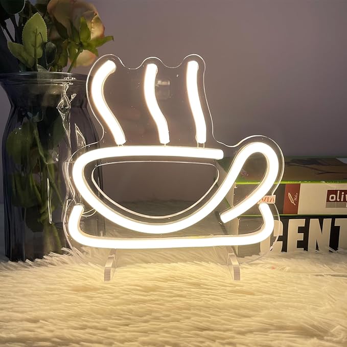 Coffee Table Number Neon Sign Desk Lamp Night Light Wedding Letter LED Neon by ZPLNOSIN