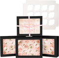 Bakepacker Auto-pop up 12 Cupcake Containers 6-Packs Black Cupcakes Carrier by Bakepacker