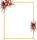 Asee'm 6.6FTx5.2FT Gold Wedding Arch Backdrop Stand Square Metal Rectangular by Aseem