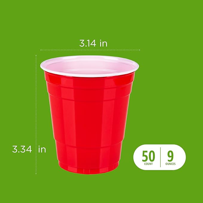 Amazon Basics Small Disposable Plastic Party Cups - Image 5