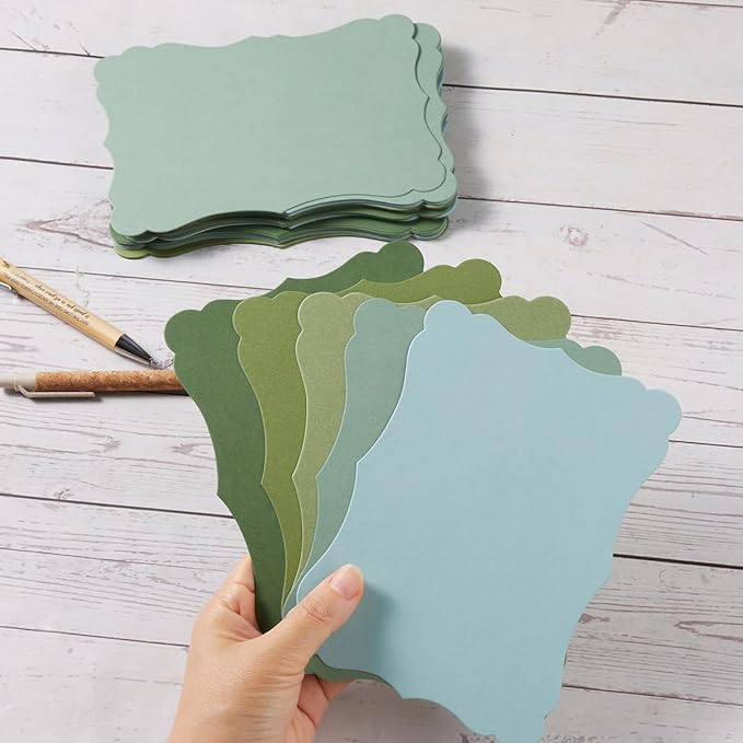 50 Pack Blank Kraft Cards Cardstock Thick Paper Brown Greeting Cards - Image 4