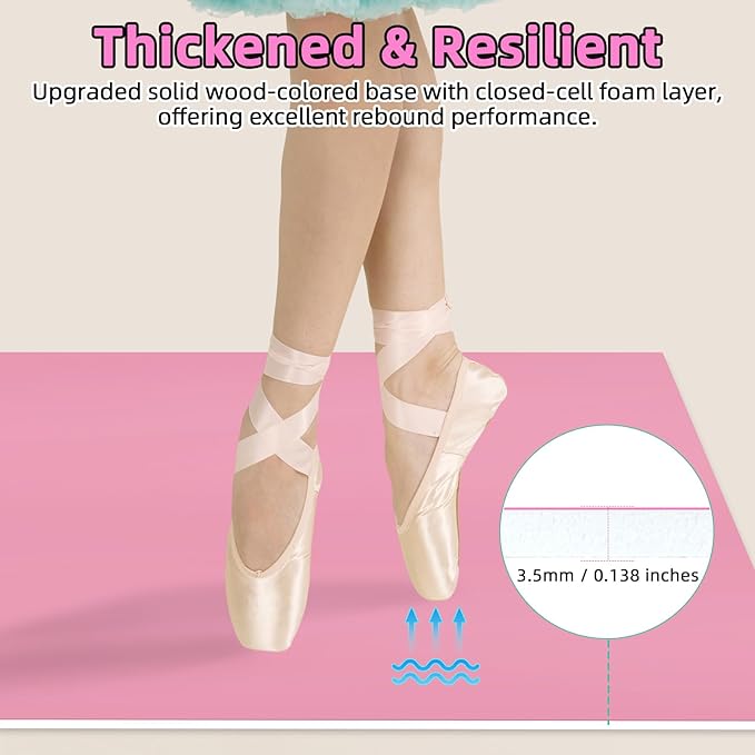 Dance Floor Mat Non-Slip with Shoulder Strap Portable and Dance Resistance Band - Image 4
